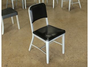 Black Vinyl Steelcase Side Chairs