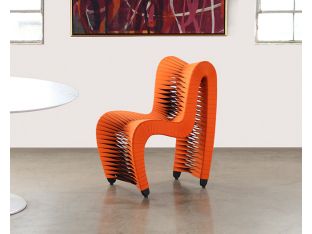Seat Belt Dining Chair in Orange