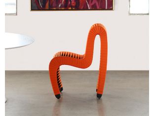 Seat Belt Dining Chair in Orange