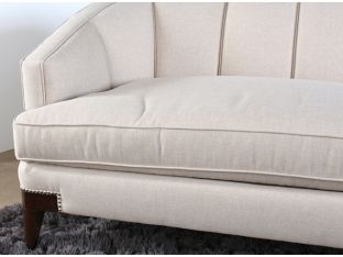Channel Back Sofa with Nailhead Accents
