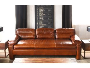 Silverado Sofa in Caramel Leather