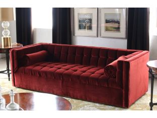 Langford Sofa in Deep Burgundy