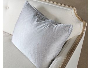 Tufted Italian Sofa in Ivory Upholstery 