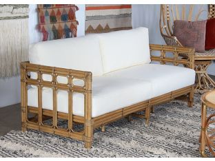 South Seas Square Framed Rattan Sofa