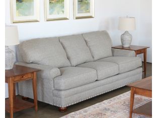 Traditional 3-seat 90" Beige Sofa
