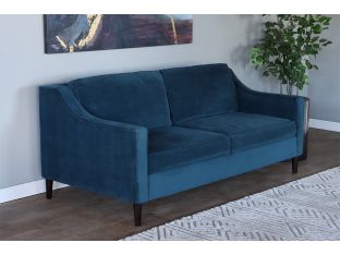 Blue Velvet Sofa