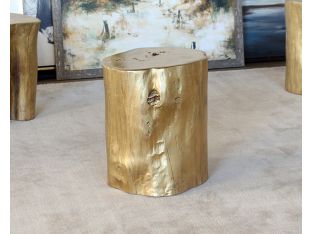 Gold Tree Stump Stool