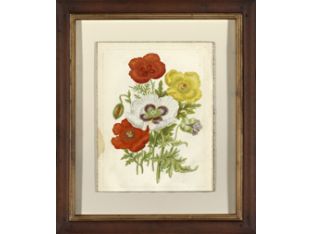 Antique Crackled Wild Flower I 25W x 29H