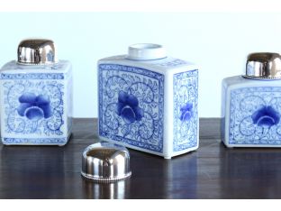 Set of 6 Chinese Tea Jars