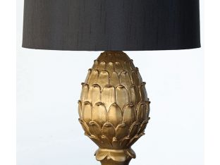 Gold Leaf Artichoke Table Lamp