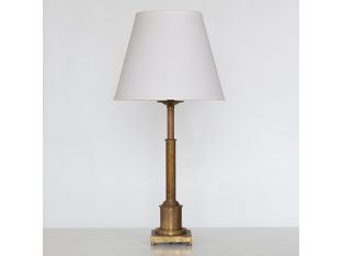 Adjustable Column Brass Table Lamp