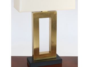 Antique Brass Rectangle Table Lamp
