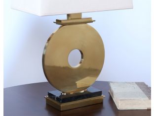 Antique Brass "O" Table Lamp