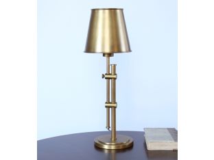Antique Brass Aiden Adjustable Table Lamp