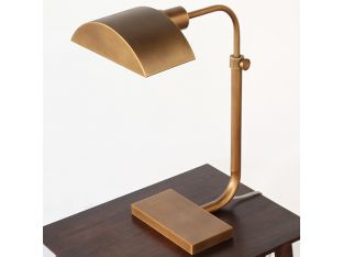 Koleman Adjustable Task Table Lamp in Brass