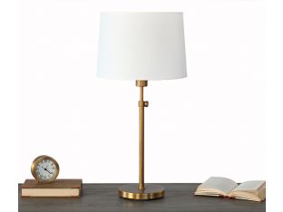 Koleman Adjustable Table Lamp in Brass