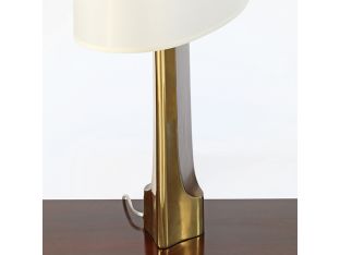 Brushed Brass On Brass Table Lamp