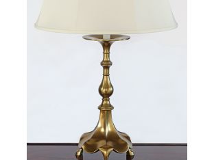 Antique Brass Candlestick Table Lamp