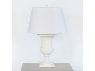 White Classical Urn Table Lamp
