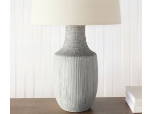 Black & White Grid Ceramic Table Lamp