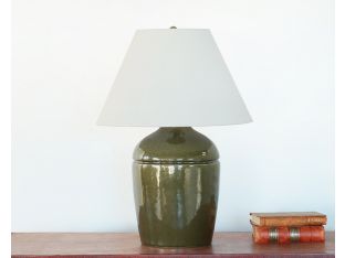Olive Green Ceramic Table Lamp
