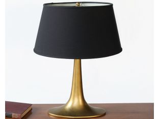 Gold Leaf Oval Table Lamp