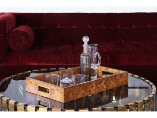 Burled Serving Tray