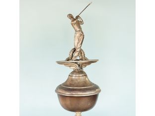 Vintage Silver Golfer Trophy