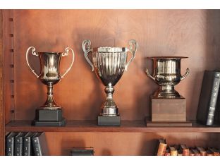 Set of 3 Various Silver Trophies
