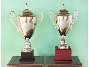 Set of 2 Silver Trophies