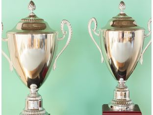 Set of 2 Silver Trophies