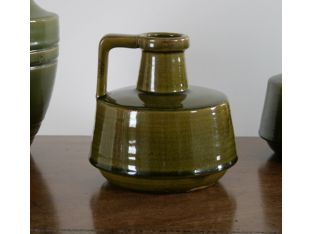Small Green Ceramic Vase