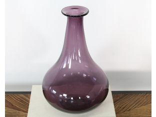 Pear-Shaped Tall Grape Glass Vase