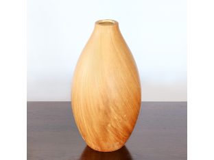 Hand-Painted Ceramic Faux Chestnut Grain Vase