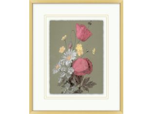Muted Florals 3  13.82W X 16.82H